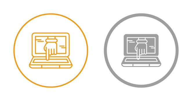 icono de vector de piratería informática