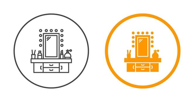 icono de vector de tocador