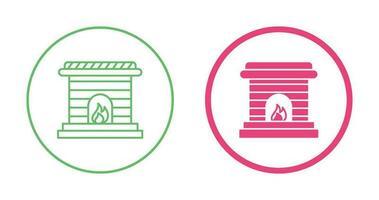 Fireplace Vector Icon