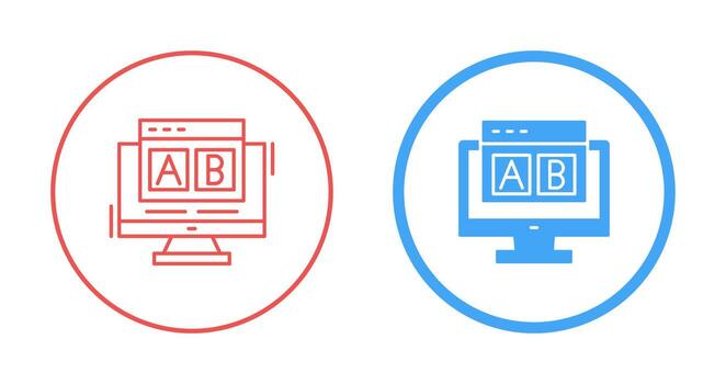 AB Testing Vector Icon