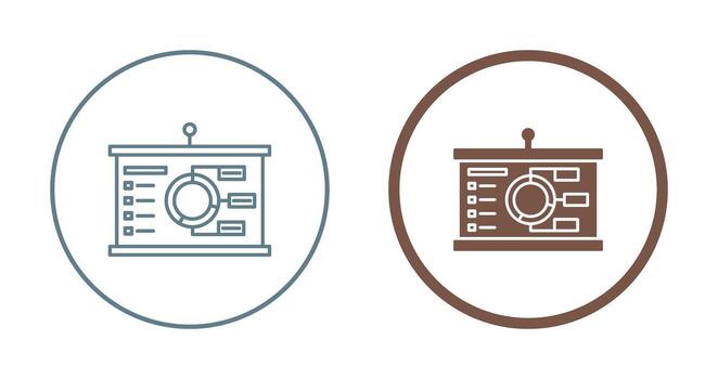 icono de vector de presentación