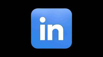 linkedin logo boucle animation, saisir attention avec social médias logo animation pour réussi numérique les publicités video