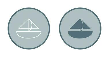 Small Yacht Vector Icon