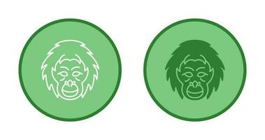 Orangutan Vector Icon