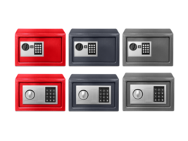 Small safe box, transparent background png