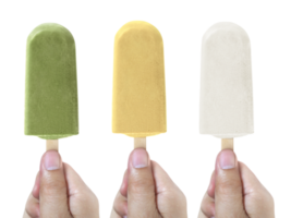 Hands holding ice cream, transparent background png
