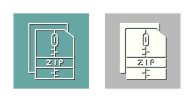 icono de vector de archivo zip