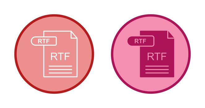 RTF Vector Icon
