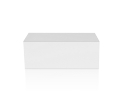 blank packaging white cardboard box transparent background png