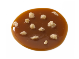 almendra nueces y caramelo salsa nueces transparente antecedentes png