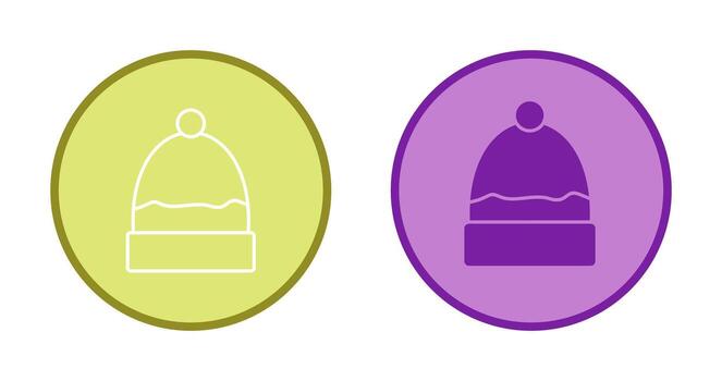 icono de vector de gorra caliente