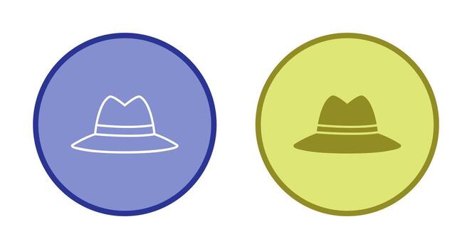 icono de vector de sombrero