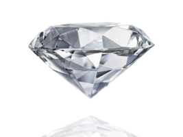 groß klar Diamant. transparent Hintergrund png