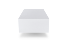 blank packaging white cardboard box transparent background png