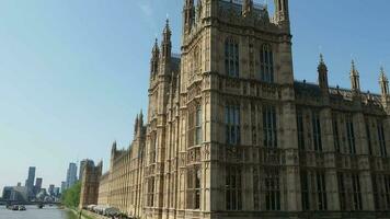 casas do parlamento em Londres video