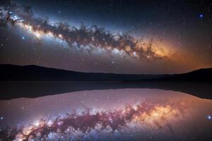 el majestuoso universo. ai generado. foto