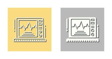 icono de vector de monitor de electrocardiograma