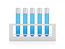 blu liquidi nel test tubi, trasparente sfondo png
