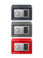 Small safe box, transparent background png