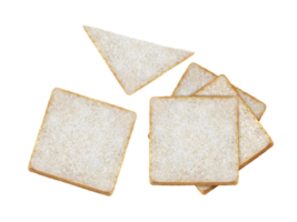 Slice of white bread transparent background png