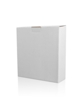 blank packaging white cardboard box transparent background png