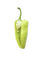 gesneden groen heet Chili paprika's transparant achtergrond png