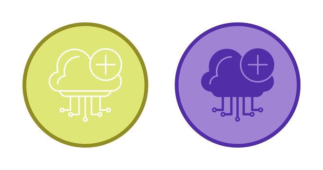 icono de vector de computación en la nube