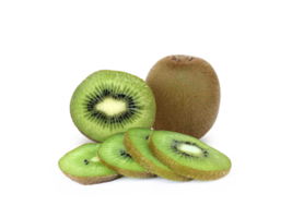 maduro todo kiwi fruta e metade kiwi fruta, transparente fundo png