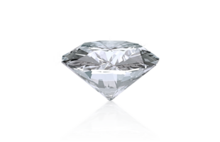 glänzend brillant Diamant platziert auf transparent Hintergrund png