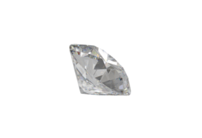 skinande lysande diamant placerad på transparent bakgrund png