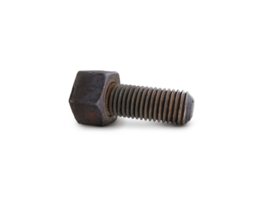 Nuts and bolts old, transparent background png