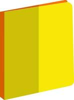 Yellow and orange file on white background. vector