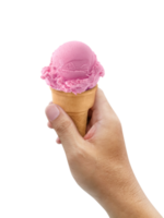 A man hand holding Ice cream transparent background png