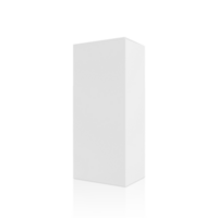 blank packaging white cardboard box transparent background png