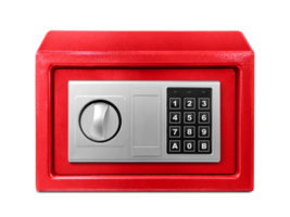 Small safe box, transparent background png