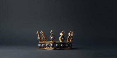 Royal crowns for kings and princes encrusted with diamonds, photo