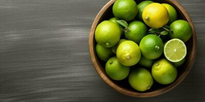 Lime Nature Superfruit for Health and Beauty, Generative AI photo