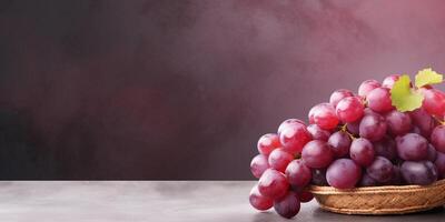 grape organic fruit copy space background, photo