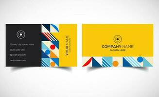 plantilla de tarjeta de visita corporativa creativa y moderna vector