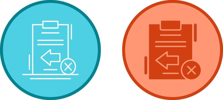 Return Failed Vector Icon