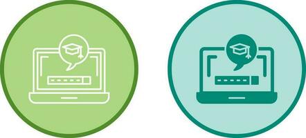 Digital Learning Vector Icon