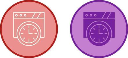 Wall Clock Vector Icon