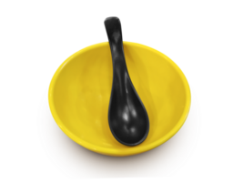 Bowl and Spoon, transparent background png