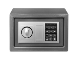 Small safe box, transparent background png