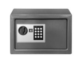 Small safe box, transparent background png