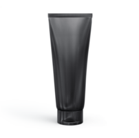 Preto plástico Cosmético tubo para creme ou gel brincar, transparente fundo png