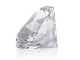 groß klar Diamant. transparent Hintergrund png