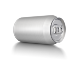 Aluminum white can transparent background png