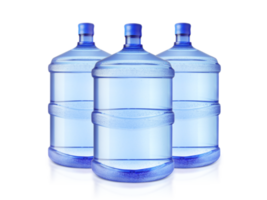 groß Flaschen von Wasser, transparent Hintergrund png