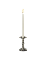 Candle on candlestick, transparent background png